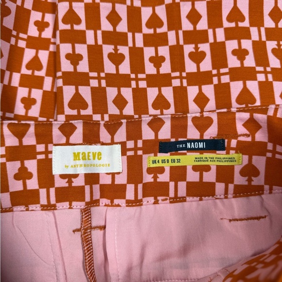 Maeve NWT The Naomi Wide Leg Flare Printed Pant Size 0 - Picture 5 of 9